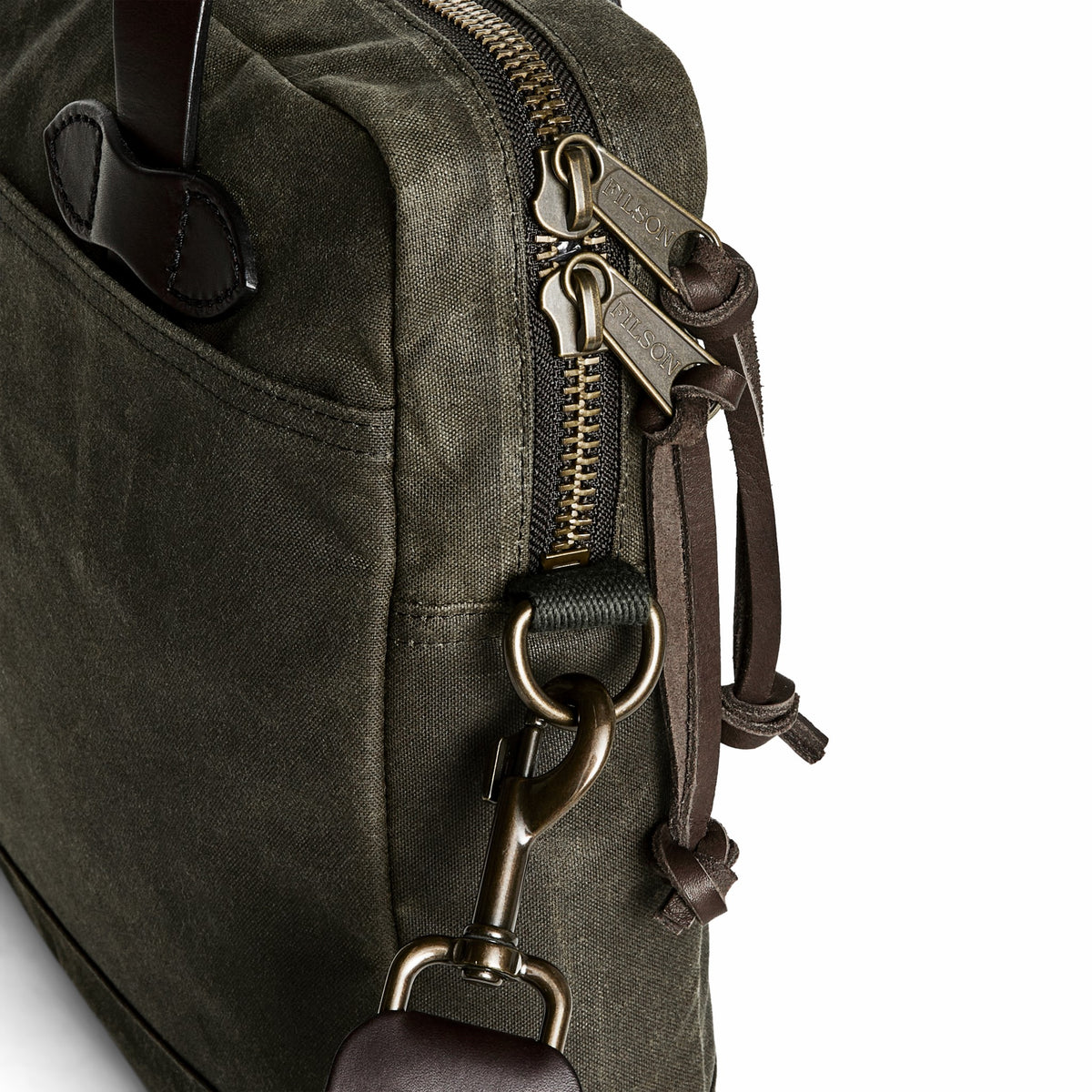 Bags Filson Tin Cloth Compact Briefcase - Otter Green