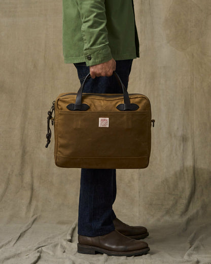 Bags Filson Tin Cloth Compact Briefcase - Dark Tan