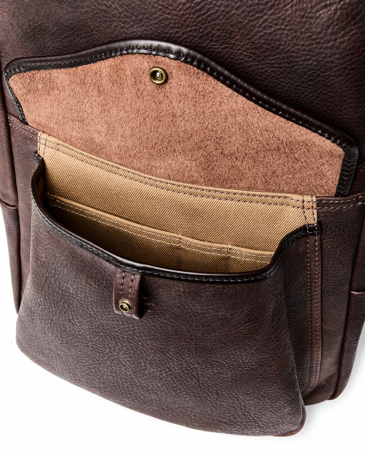 Bags Filson Heritage Leather Journeyman Backpack - Ballard Brown