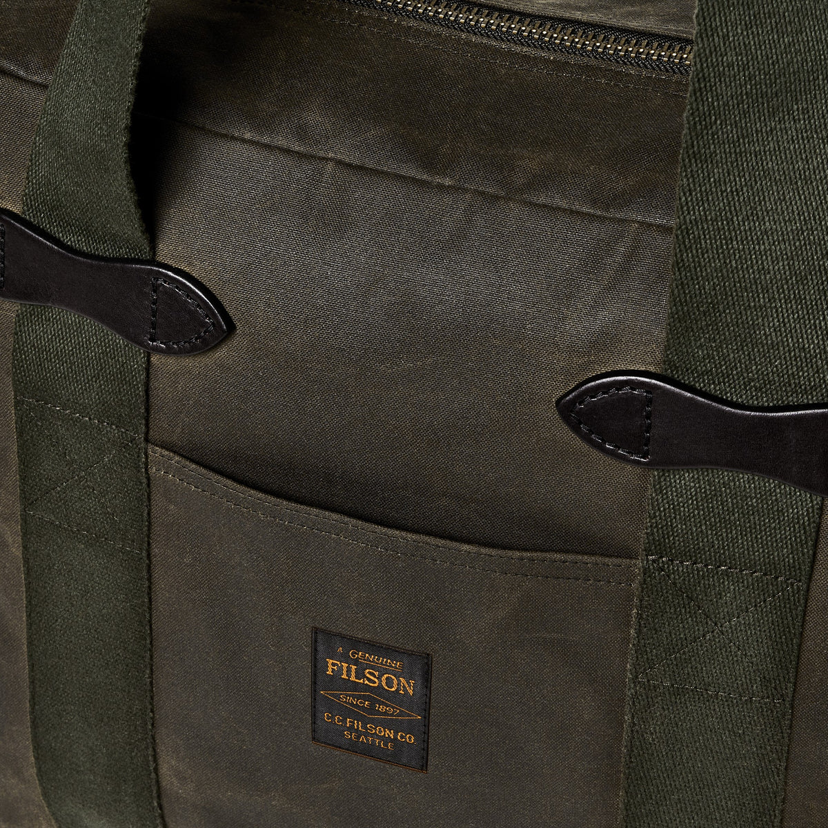 Bags Filson Tin Cloth Zipper Tote Bag