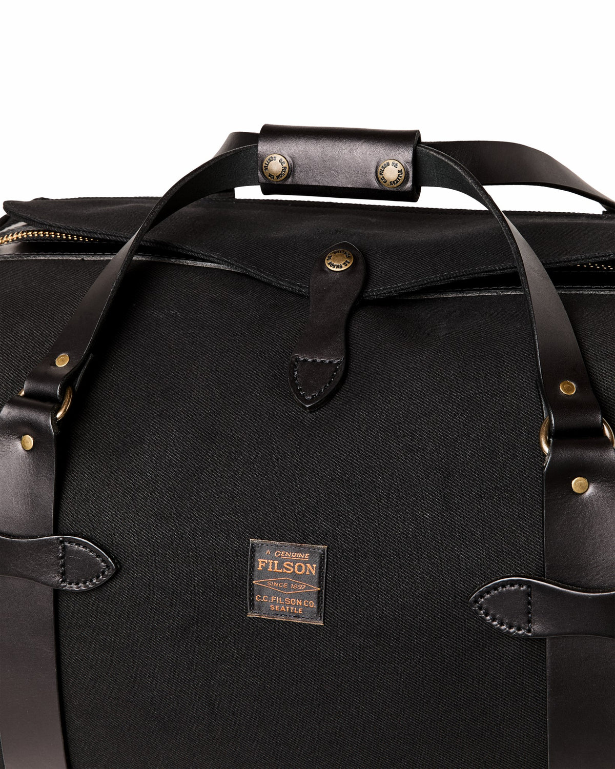 Bags Filson Medium Rugged Twill Duffle Bag - Black