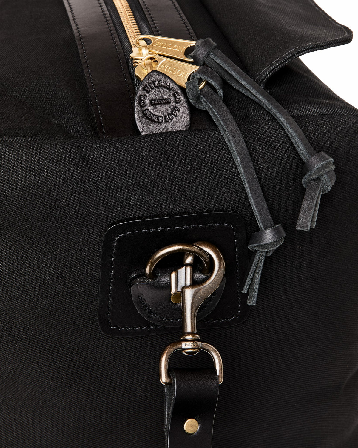 Bags Filson Medium Rugged Twill Duffle Bag - Black
